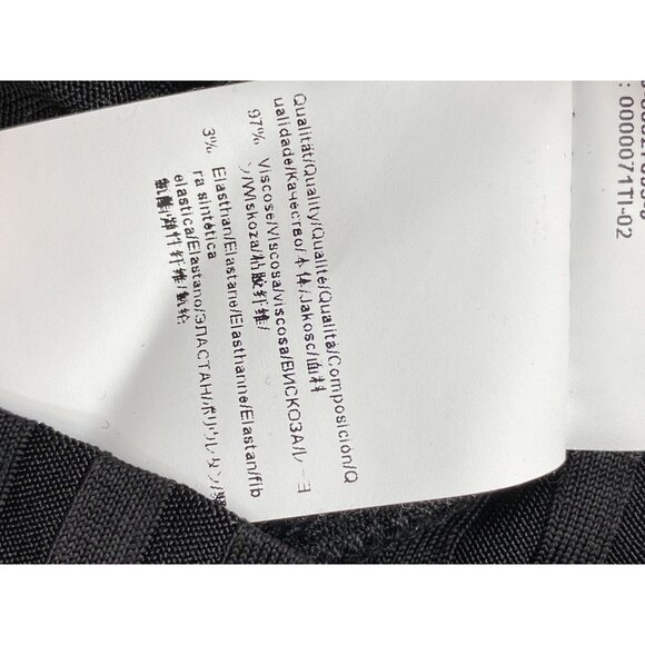 Hugo Boss Sz XS Shirt Long Sleeve Ribbed Black Classic Minimalist Luxury top - Picture 4 of 5